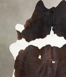 Chocolate and White Cowhide Rug #A29618