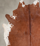 Brown and White Regular Cowhide Rug #A29636