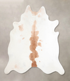 Beige and White Cowhide Rug #A29637