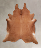 Solid Brown Cowhide Rug #A29655