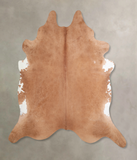 Solid Brown Cowhide Rug #A29657