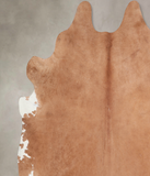 Solid Brown Cowhide Rug #A29657