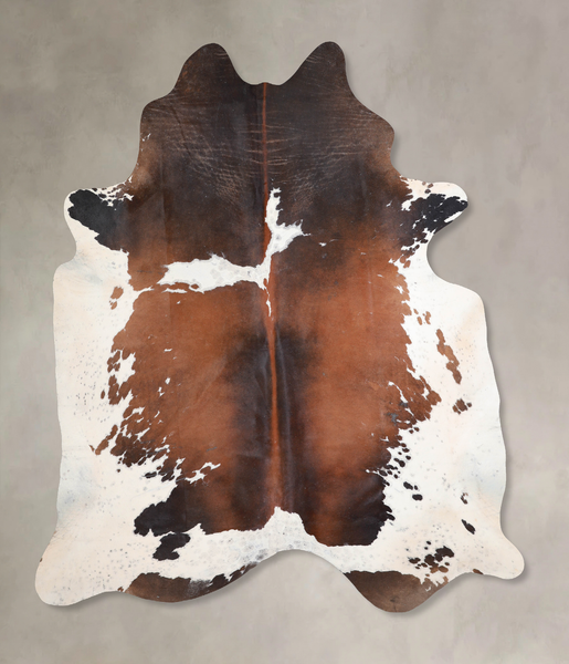 Chocolate and White Cowhide Rug #A29667