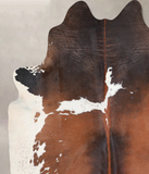 Chocolate and White Cowhide Rug #A29667