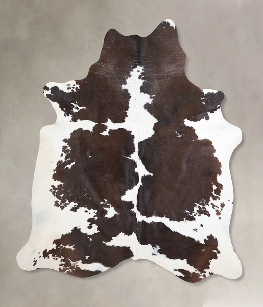 Chocolate and White Cowhide Rug #A29671
