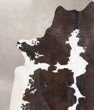 Chocolate and White Cowhide Rug #A29671