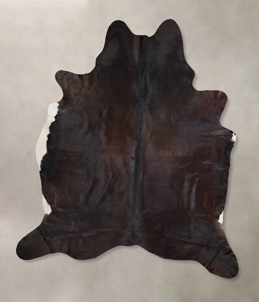 Solid Black Cowhide Rug #A29673