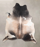 Grey with White Cowhide Rug #A29681