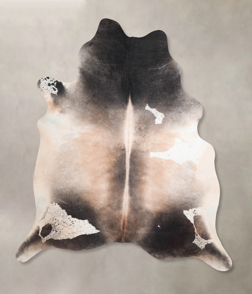 Grey with White Cowhide Rug #A29681