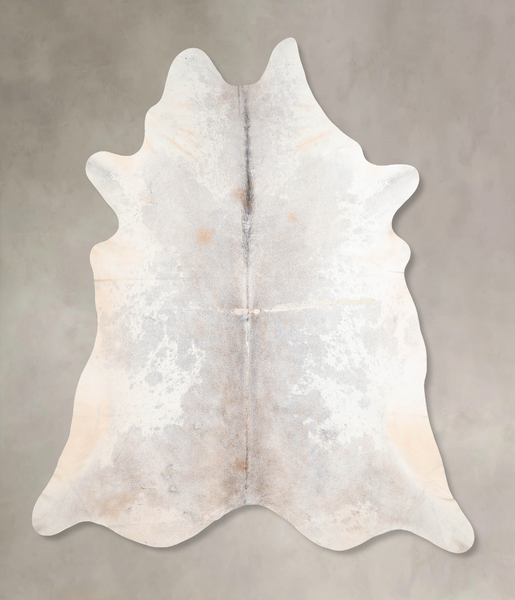 Grey with Beige Cowhide Rug #A29687