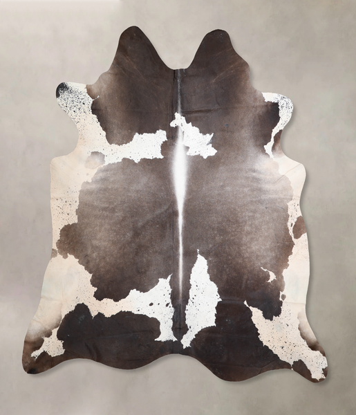 Grey With White Cowhide Rug #A29688