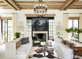 Grey With White Cowhide Rug #A29688