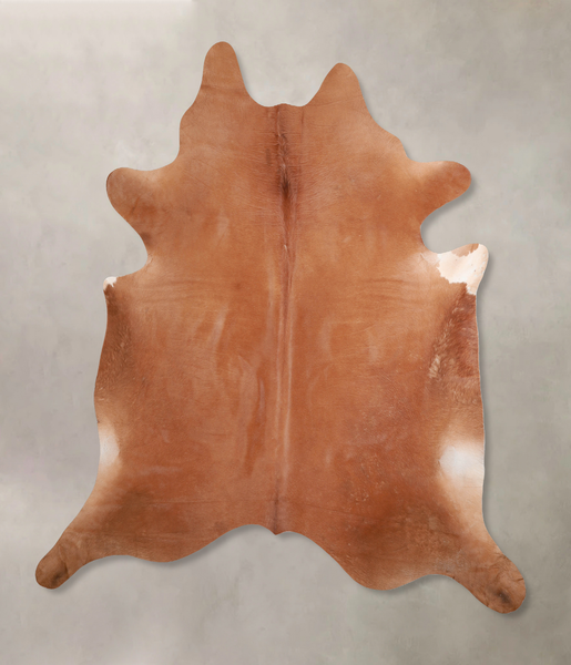 Solid Brown Cowhide Rug #A29693
