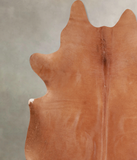 Solid Brown Cowhide Rug #A29693
