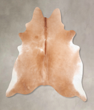 Solid Brown Cowhide Rug #A29694