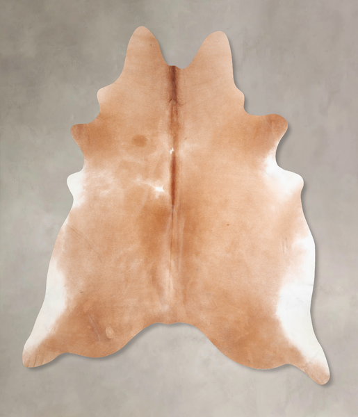 Solid Brown Cowhide Rug #A29694
