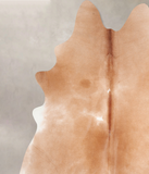 Solid Brown Cowhide Rug #A29694