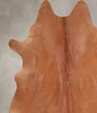 Solid Brown Cowhide Rug #A29723