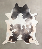 Grey With White Cowhide Rug #A29743