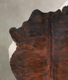 Dark Brindle Cowhide Rug #A29773