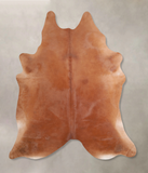 Solid Brown Cowhide Rug #A29785