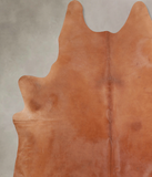 Solid Brown Cowhide Rug #A29785