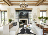 Salt and Pepper Black Cowhide Rug #A29829