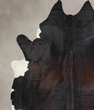 Chocolate and White Cowhide Rug #A29844