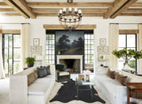 Solid Black Cowhide Rug #A29859