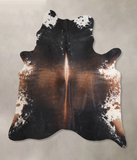 Chocolate and White Cowhide Rug #A29885