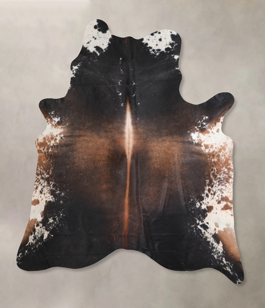 Chocolate and White Cowhide Rug #A29885