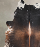 Chocolate and White Cowhide Rug #A29885