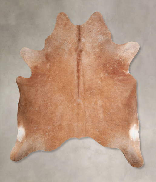 Solid Brown Cowhide Rug #A29929