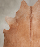 Solid Brown Cowhide Rug #A29929