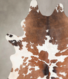 Chocolate and White Cowhide Rug #A29944