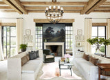 Grey with Beige Cowhide Rug #A29950