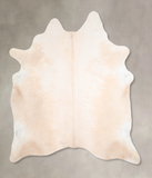 Beige and White Cowhide Rug #A29968