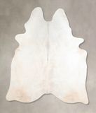 Grey with Beige Cowhide Rug #A29972