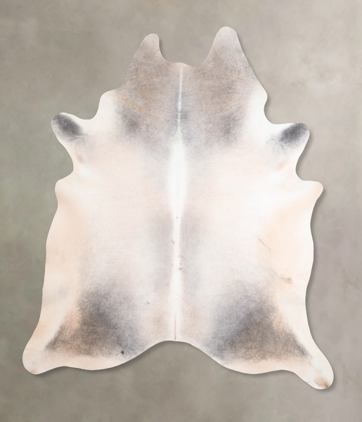 Grey with Beige Cowhide Rug #A29986