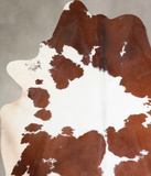 Brown and White Cowhide Rug #A29988