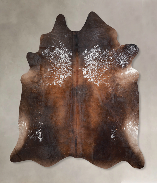 Salt and Pepper Brown Cowhide Rug #A29989