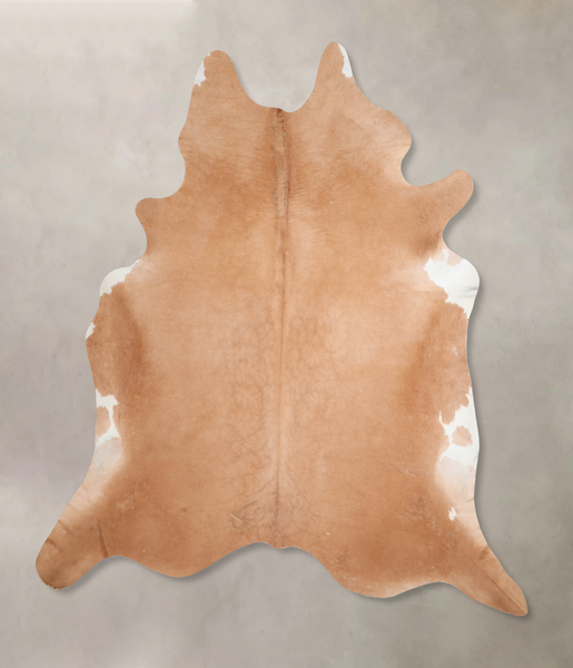 Solid Brown Cowhide Rug #A30028