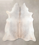 Grey with Beige Cowhide Rug #A30043