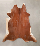 Solid Brown Cowhide Rug #A30046