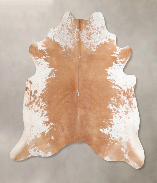 Beige and White Cowhide Rug #A30058