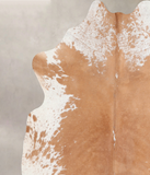 Beige and White Cowhide Rug #A30058