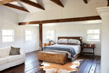 Beige and White Cowhide Rug #A30058
