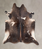 Chocolate and White Cowhide Rug #A30066