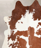 Brown and White Cowhide Rug #A30103