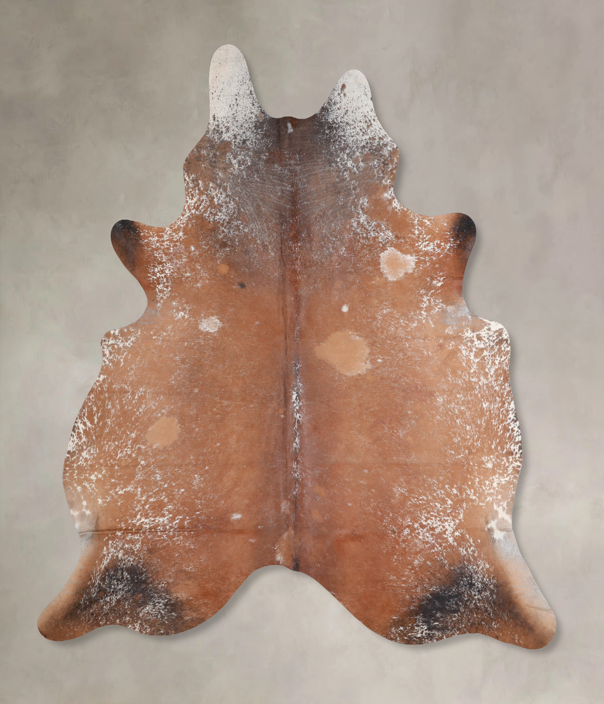 Salt and Pepper Brown Cowhide Rug #A30143